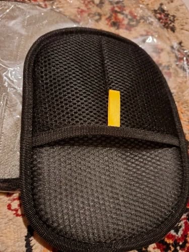 Guante recién sacado del empaque, foto de un cliente